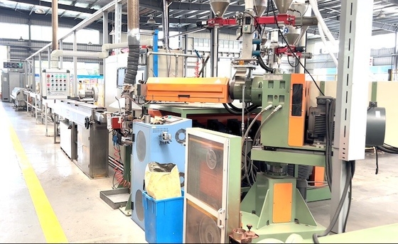 Buy PVC TPE Materials Wire Extrusion Machine Double Head Coiling online manufacture