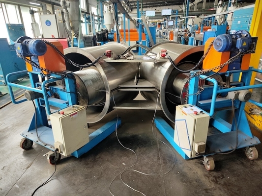 Buy 1500m/Min 500-630mm Reel Width conductor Cone Flyer Wire Payoff Machine online manufacture